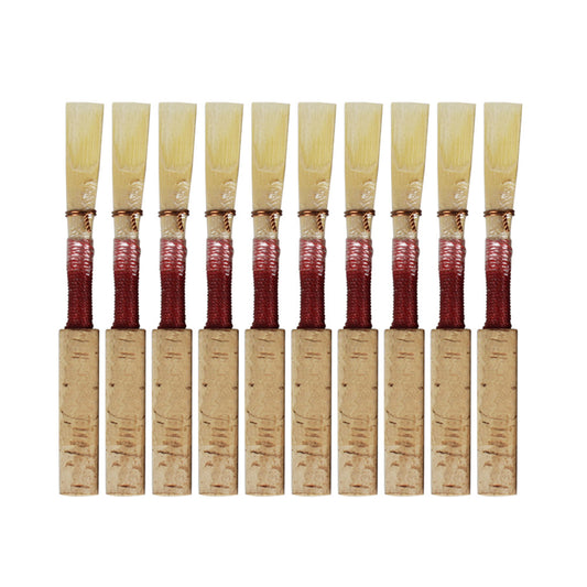 10pcs/set 7.2x0.7x0.7cm  Natural Reed Oboe Reeds Wind Instrument Part red