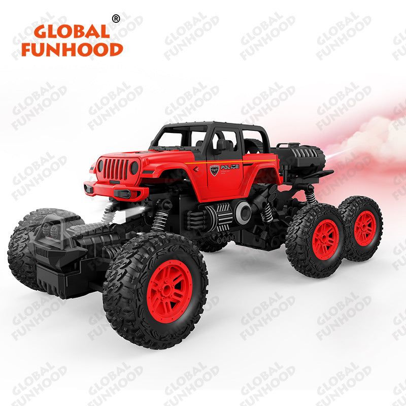 Remote Control Racing Car 6-channel Automatic Demonstration Spray Climbing Car