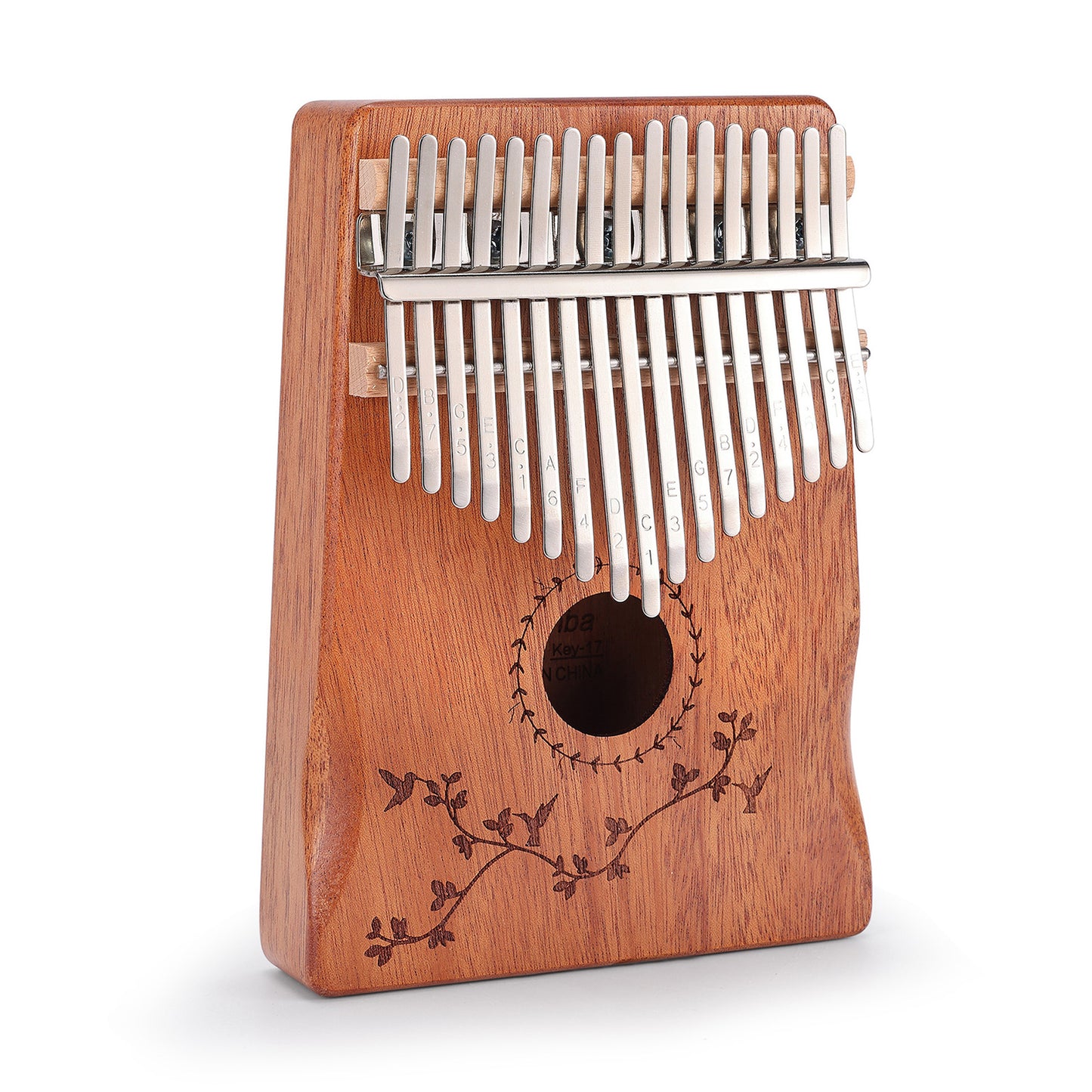 Muspor Kalimba 17-key Mahogany Thumb Piano Kalimba Finger Piano Musical Instrument For Performance Recording as picture show