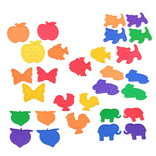 8pcs Lacing Toy For Toddlers Threading Toys Fine Motor Skill Training Educational Learning Toys
