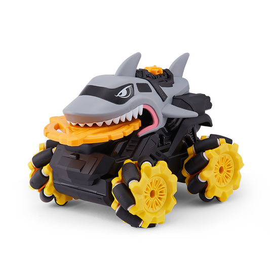 2.4Ghz Remote Control Stunt Car Multi-Person Competitive One Click Demo Auto Attack Blade Battle Rc Car For Christmas Birthday Gifts Yellow