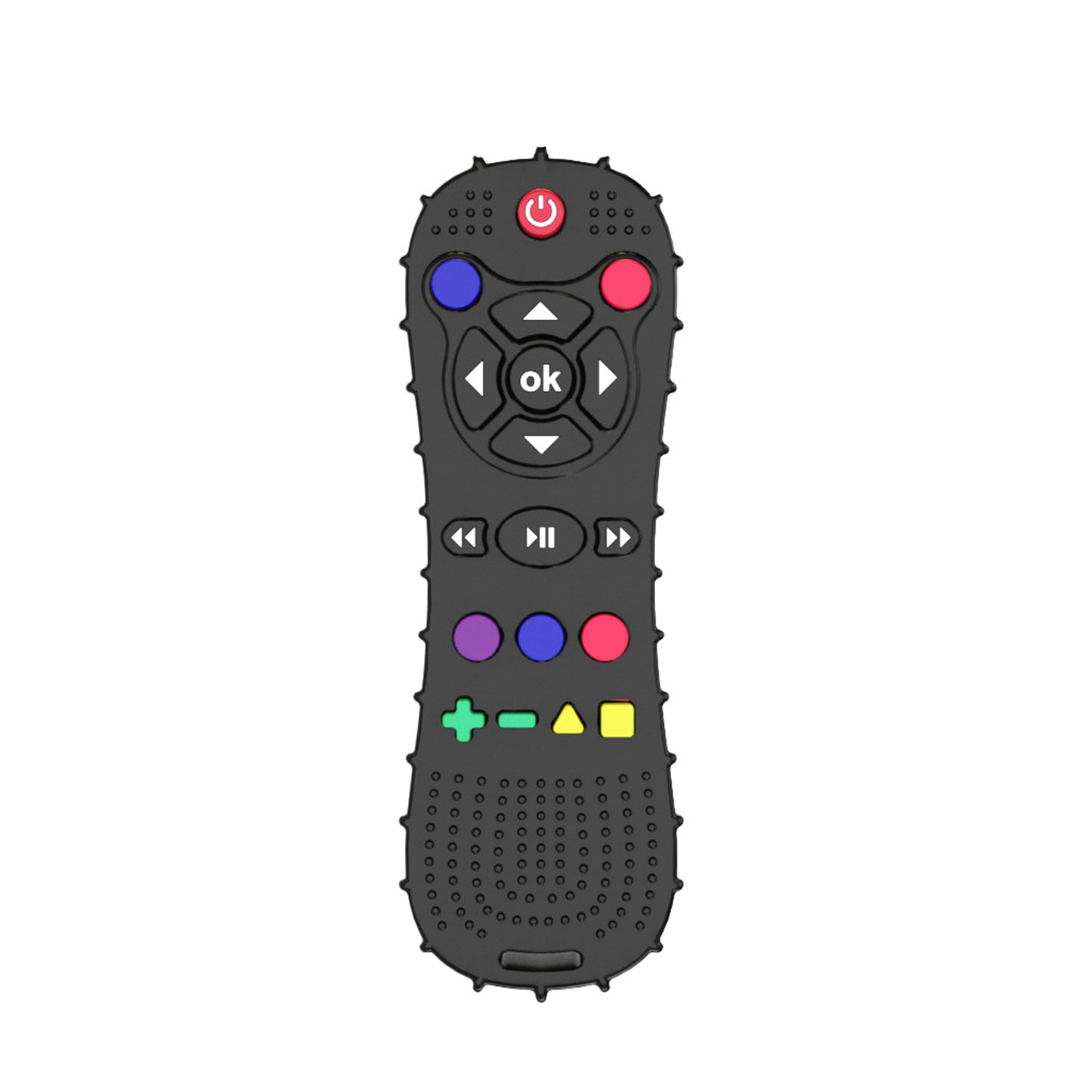 Baby Teething Toys Remote Control Shape Silicone Molar Stick Teether Chew Toys For 3+ Months Infant Toddlers black