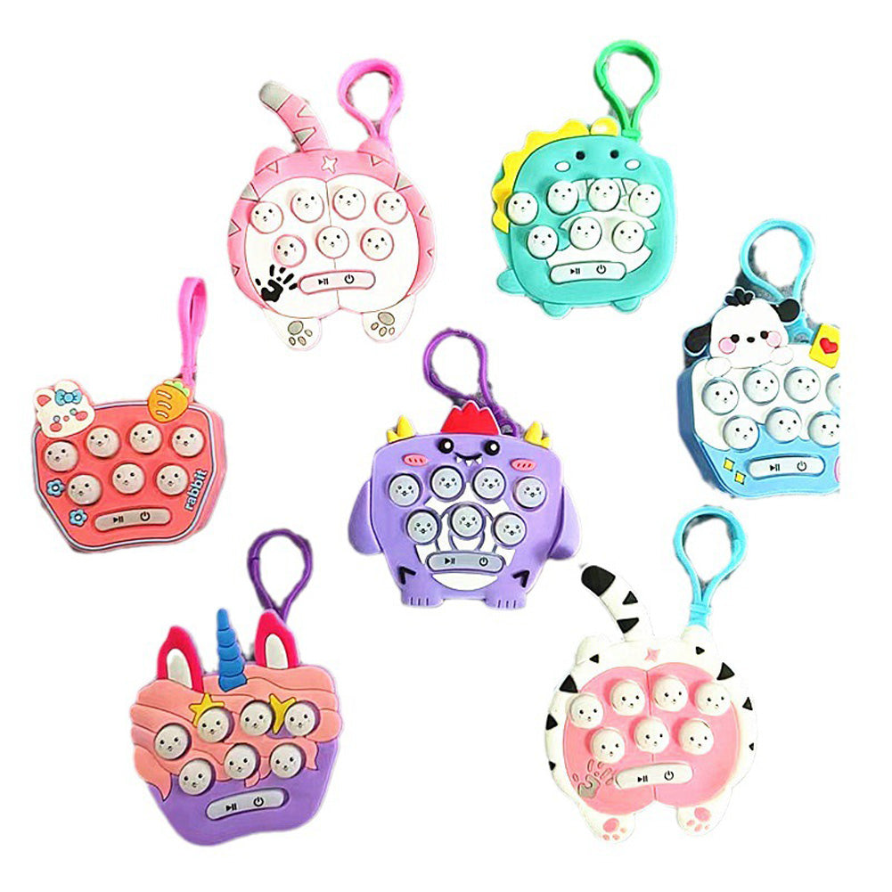 Mini Whack-A-Mole Game Toy Handheld Push Puzzle Game Console Stress Relief Sensory Toys For Boys Girls Gifts random style