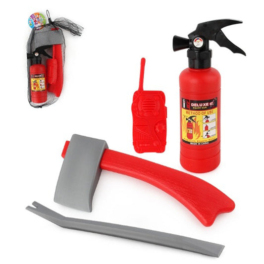 Children Summer Water Gun Fire Toys Cartoon Pull-out Fire Extinguisher Fire Backpack Water Gun Toys Gifts