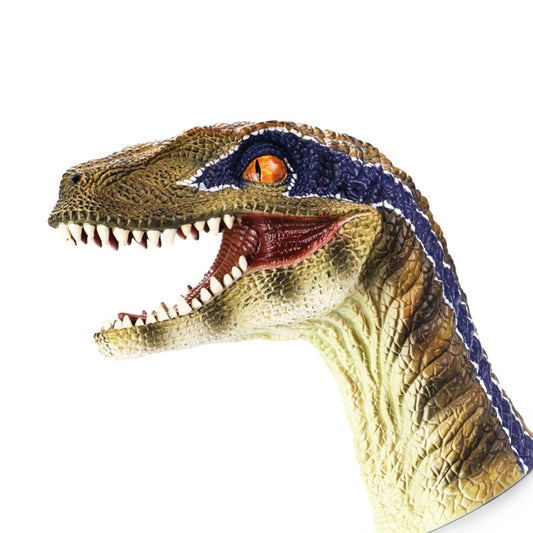 Children Simulation Dinosaur Sea Animal Puppet Science Education Cognitive Puzzle Gloves Model Interactive Toys X320 green