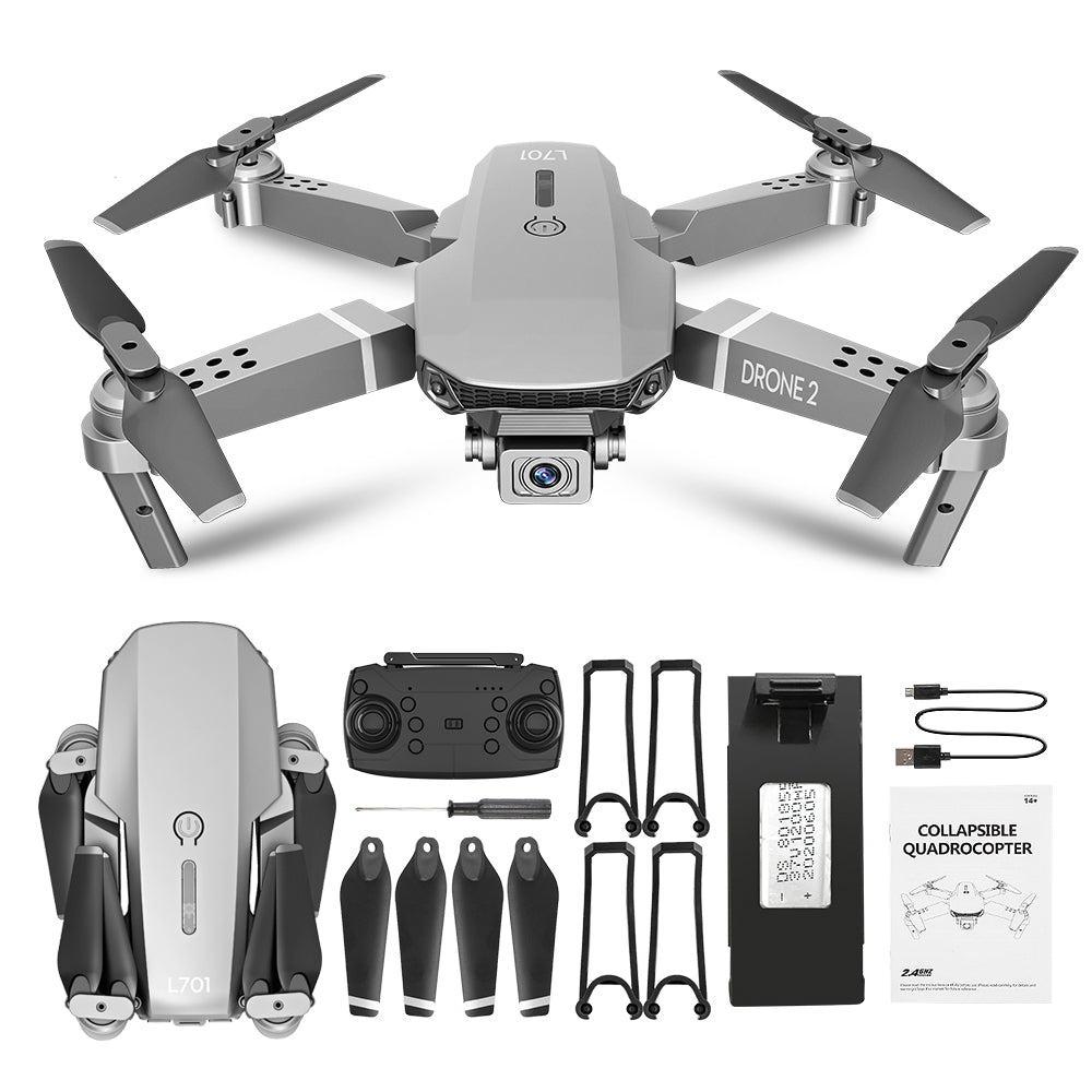 L701 Remote Control Drone Wide Angle 4K 720P 1080P HD Camera Quadcopter Foldable WiFi FPV Four-axis Altitude Hold VS E68 4K_Color box