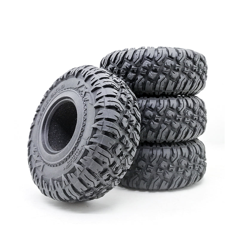 4PCS 1.9"" Rubber Rocks Tyres / Tires for 1:10 RC Rock Crawler car for Axial SCX10 90047 MST D90 TF2 TRX-4 4PCS