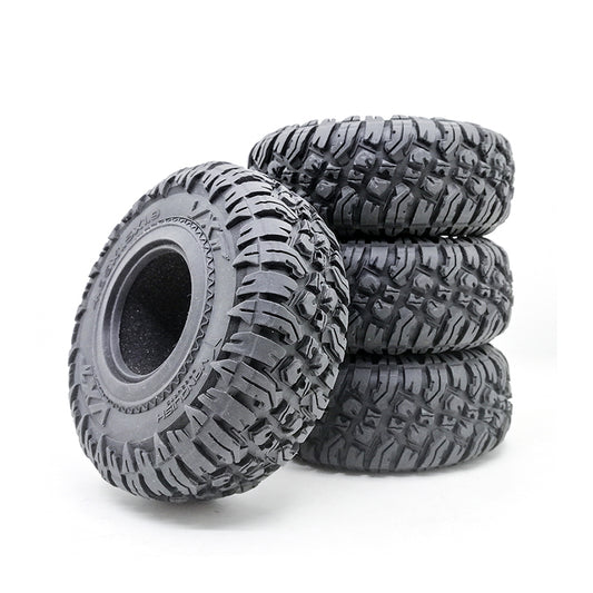 4PCS 1.9"" Rubber Rocks Tyres / Tires for 1:10 RC Rock Crawler car for Axial SCX10 90047 MST D90 TF2 TRX-4 4PCS