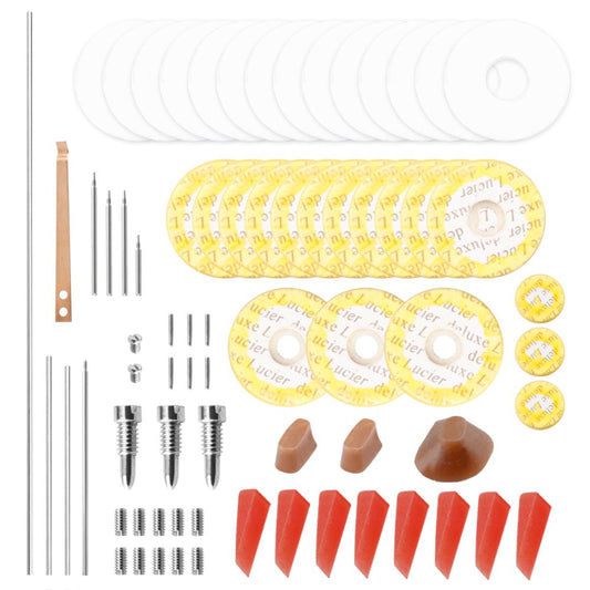 Flute Repair Maintenance Tools Kit Screws+Gaskets+Pads+Dowels+Reed Musical Instrument Accessories