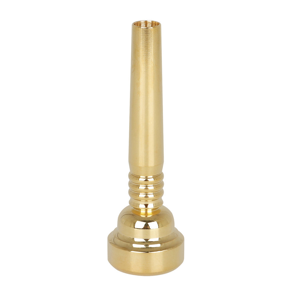 17C  Musical Trumpet Mouthpiece Accessories Tone Brass Instrument Professional Mini Portable Bugle Mouth Golden