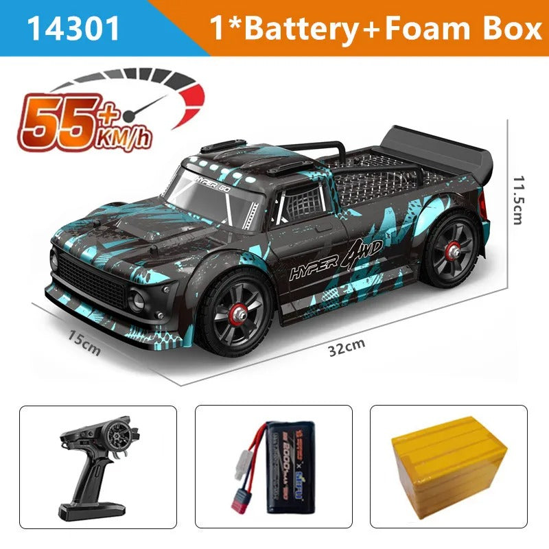 14301 RC Car High Speed 55KM/H Rechargeable Brushless Off-Road Vehicle Model Toys For Boys Girls Birthday Gifts 14301