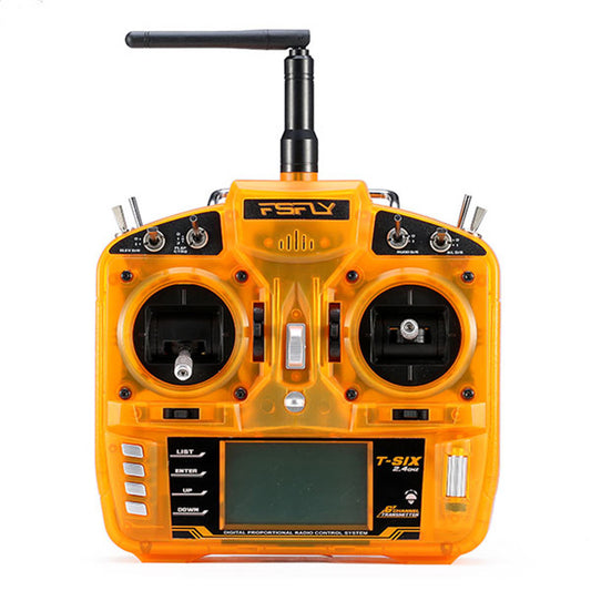 FsFly T-six 2.4GHz 6CH Compatible Transmitter For RC Models Mini Cessna 182 435mm Wingspan Airplane KIT  Left hand throttle KSX3459