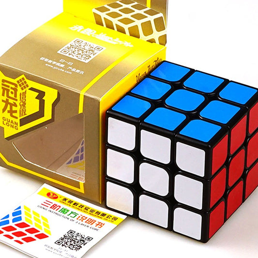 3x3 Magic Cube Intellectual Development Amazing Smart Cube for Kids Adults Puzzle Toy Black