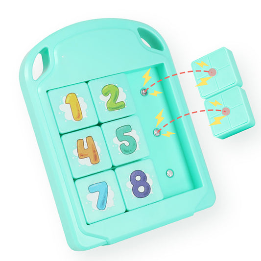 3x3 Magnetic Number Animal Huarong Road Jigsaw Puzzle Children Intelligence Unlock Toys For Boys Girls Gifts Puppy