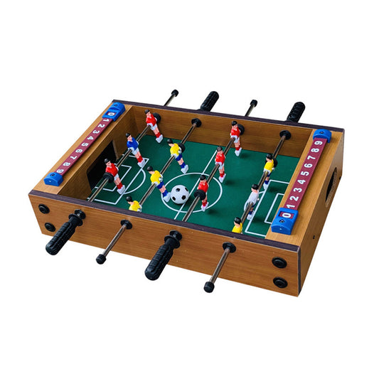 Mini Desktop Football Machine 4 Rods Wooden Table Soccer PK Party Toy Indoor Game for Kid Adult As shown