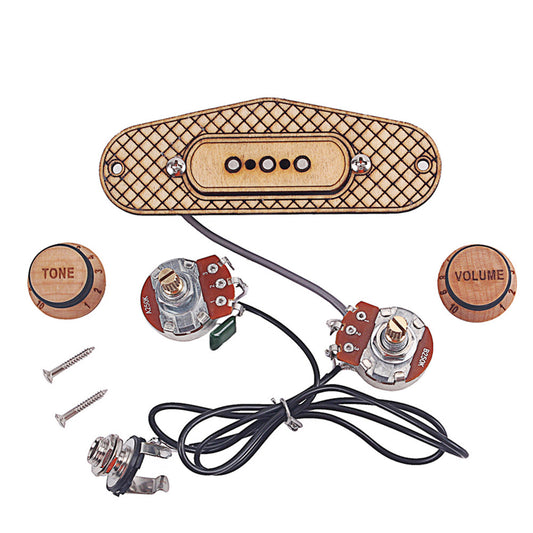 Maple Alnico V Cooper 4.5Kohm Pickup Line Circuit Bobbins for Cigar Box Guitar Music Instrument Accessories Wood color