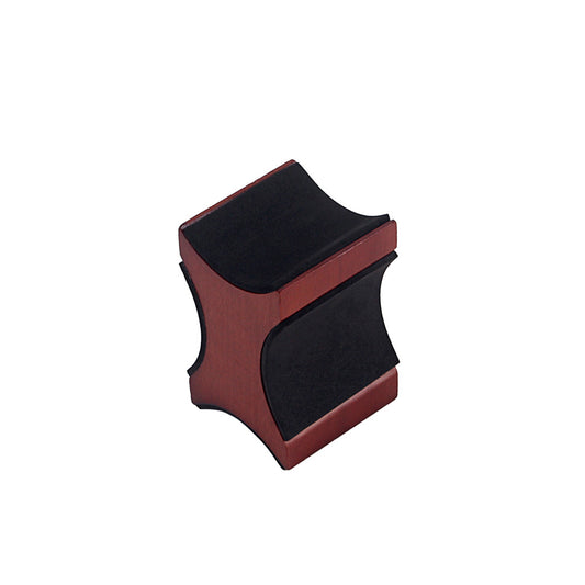 Electric & Acoustic Guitar Neck Rest Support Bass Pillow Mahogany Wood Musical Instrument Repair Tools Mahogany + Black
