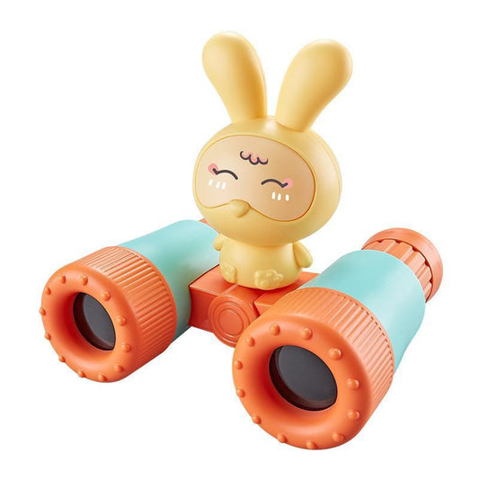 Children Cartoon Telescope With Whistle Cute Rabbit HD 8X Lens Binoculars Separable Telescope