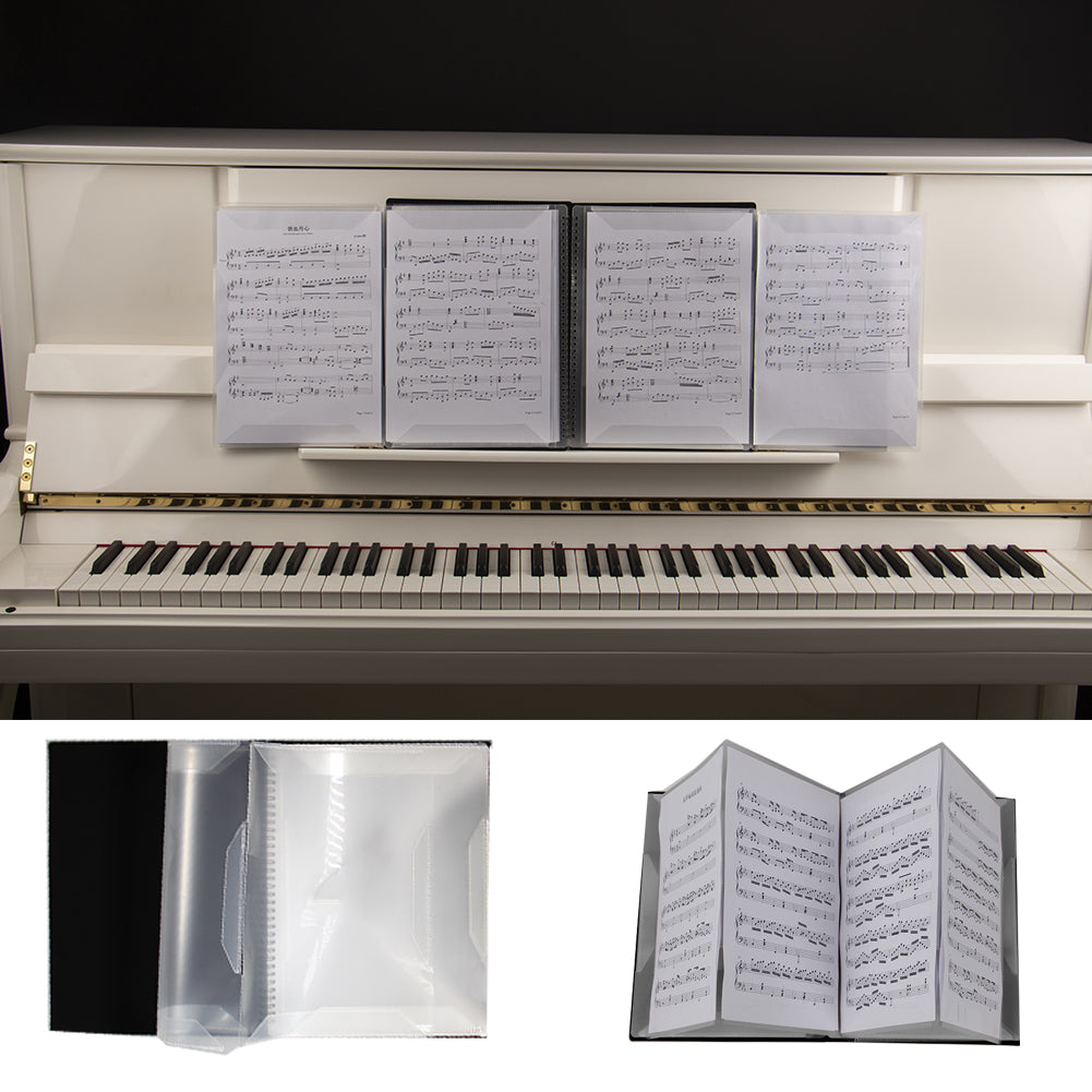 FB-04 Music Score Storage Folder Two Pages A4 Standard Storage Folder black