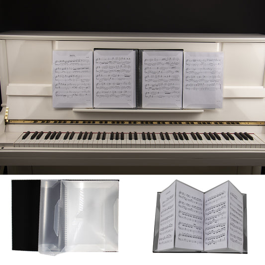 FB-04 Music Score Storage Folder Two Pages A4 Standard Storage Folder black